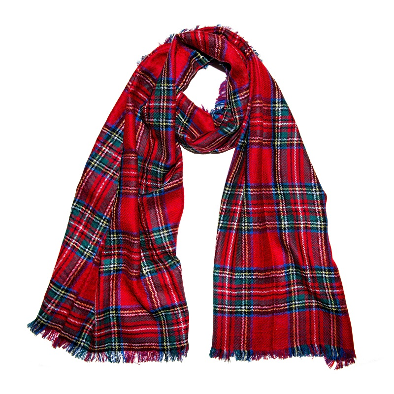 Heritage Traditions - 100% Merino Wool Lightweight Reversible Scarf - Royal Stewart