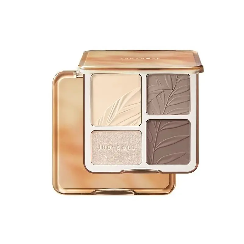 Judydoll - 2 IN 1 Highlighter Contour Palette #Wood