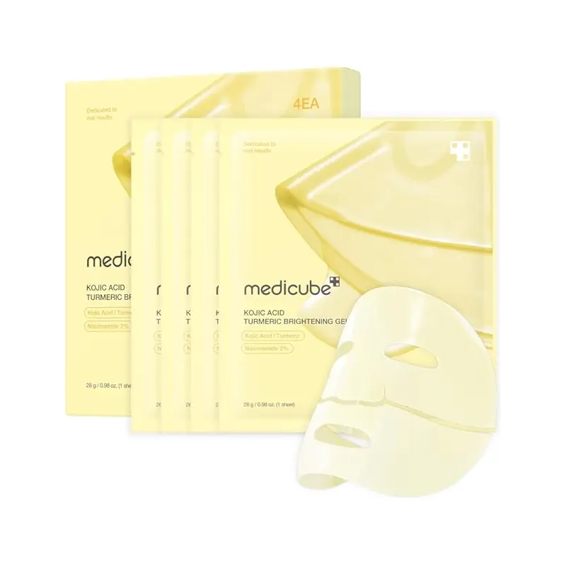 Medicube - Kojic Acid Turmeric Brightening Gel Mask Pack (4 pcs x 28g)
