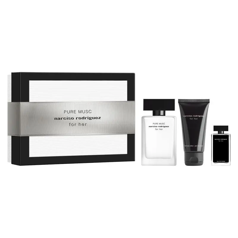 Narciso Rodriguez - For Her Pure Musc EDP Spray (50ml) & Body Lotion (50ml) & EDT Spray (7.5ml)