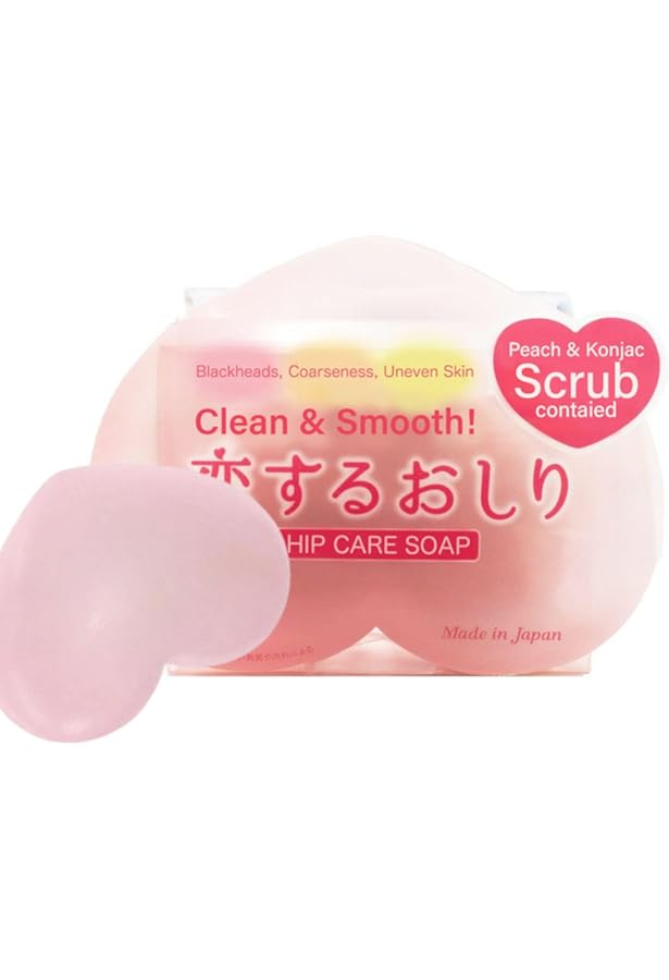 Pelican - Konjac Hip Exfoliating Moisturizing Peach Soap (80g)