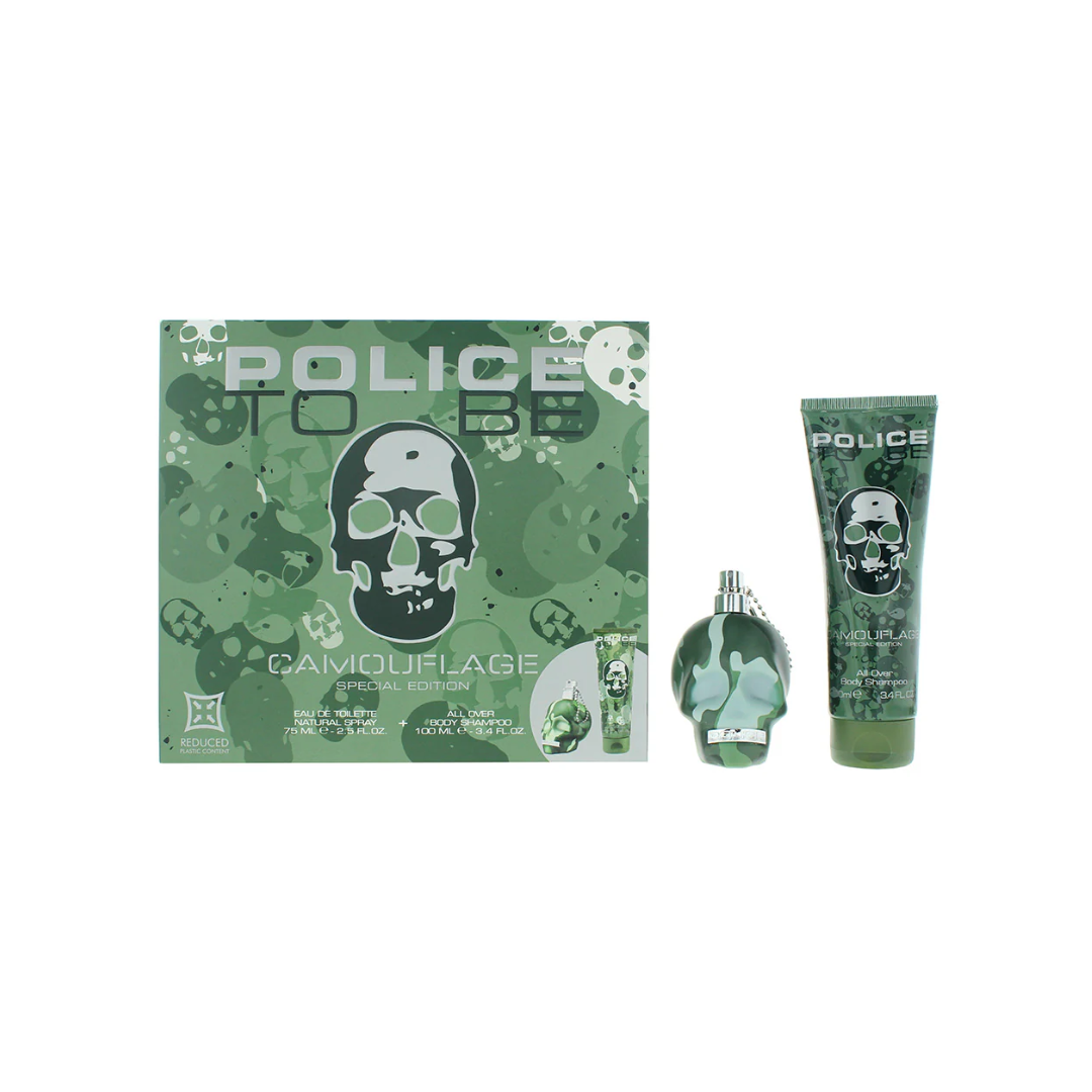 Police - To Be Camouflage 2 Piece Gift Set: Eau de Toilette (75ml) & Body Lotion (100ml)