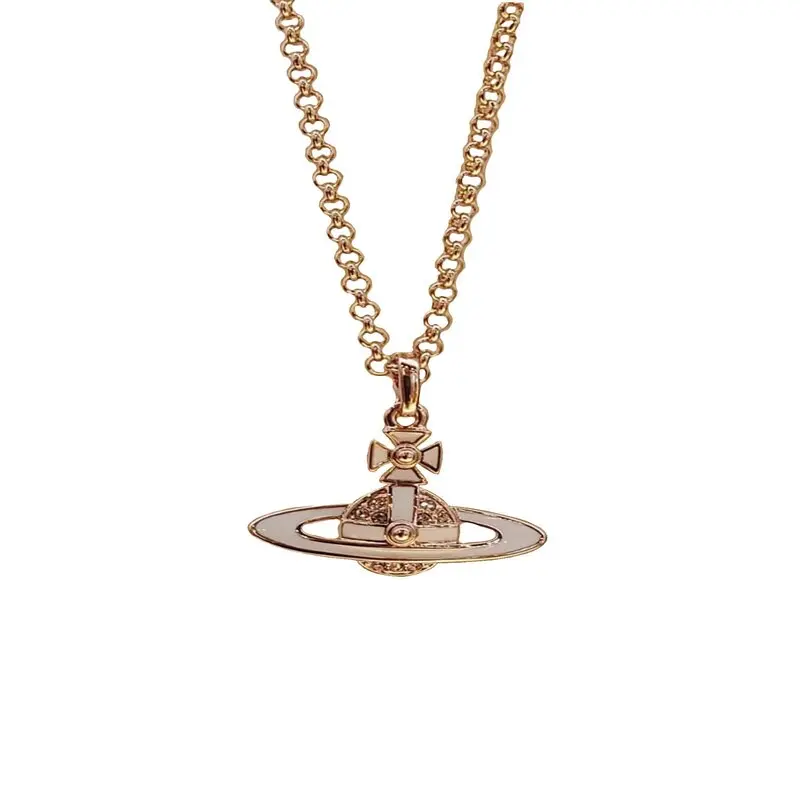 Vivienne Westwood - Neil Mini Bas Relief Pendant Gold/ Light Colorado
