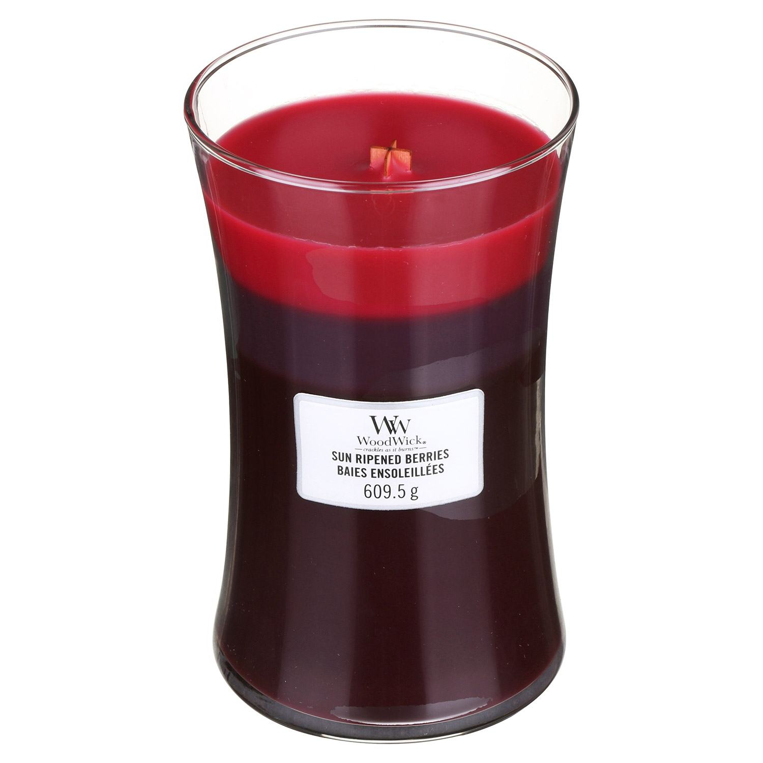 WoodWick - Trilogy Sun Ripened Berries Large Hourglass Jar Candle