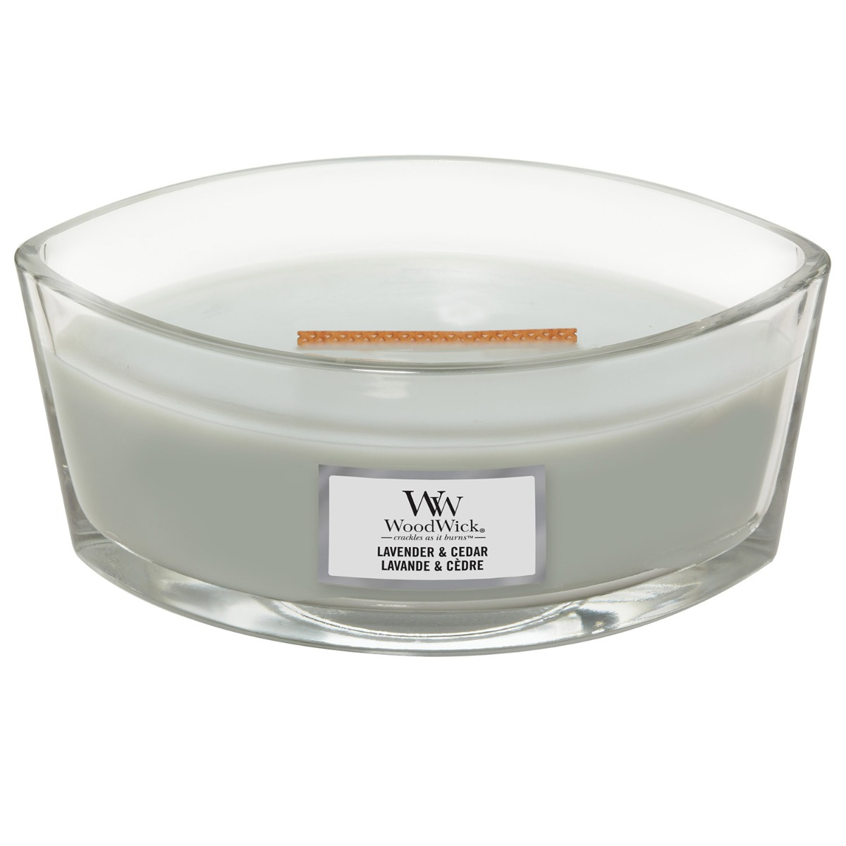 WoodWick - Lavender & Cedar Ellipse Jar Candle