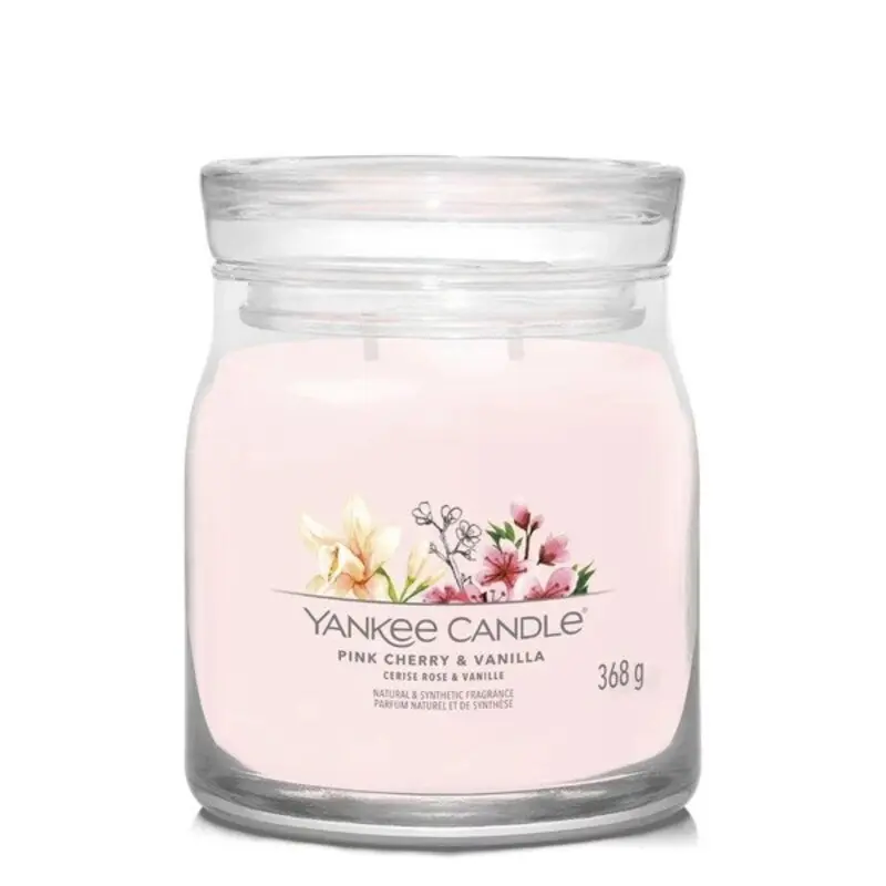 Yankee Candle - Signature Pink Cherry Vanilla Medium Jar