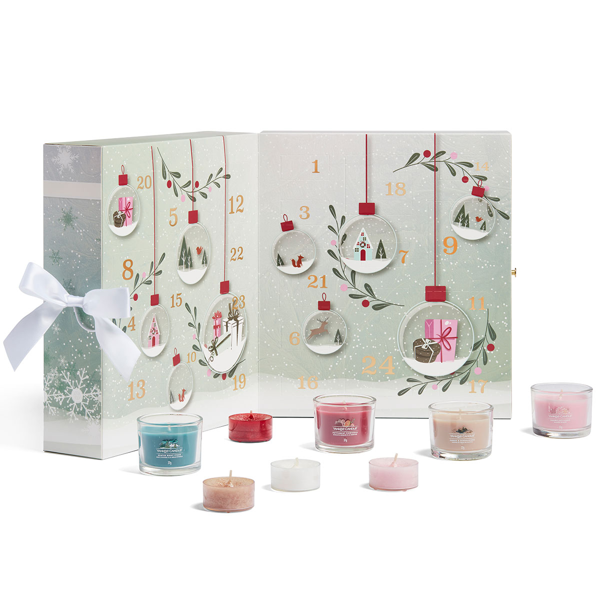 Yankee Candle - Yankee Candle Snow Globe Wonderland Advent Calendar Book (12 x 37g & 12 x 9.8g)