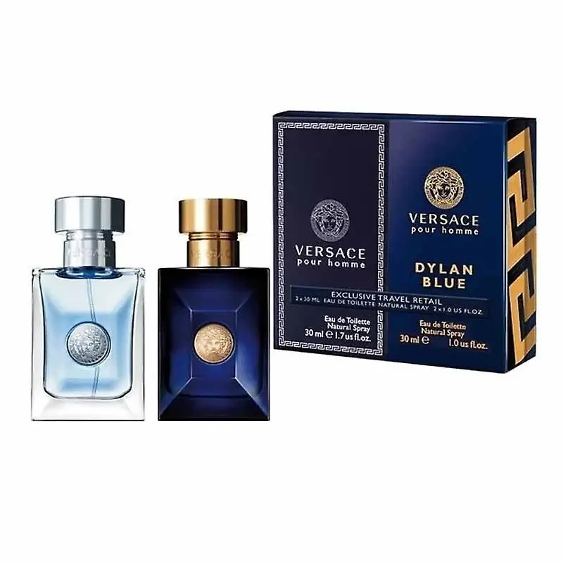 Versace Duo: 2 x EDT Spray 30ml (Dylan Blue + Pour Homme) 