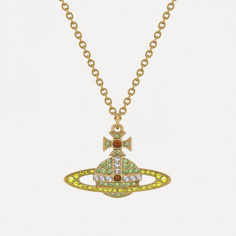 Vivienne Westwood Gold - Kika Pendant / Peridot, Citrine