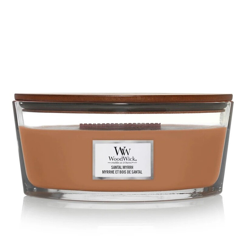 Woodwick Duftkerze "Santal Myrrh Ellipse"