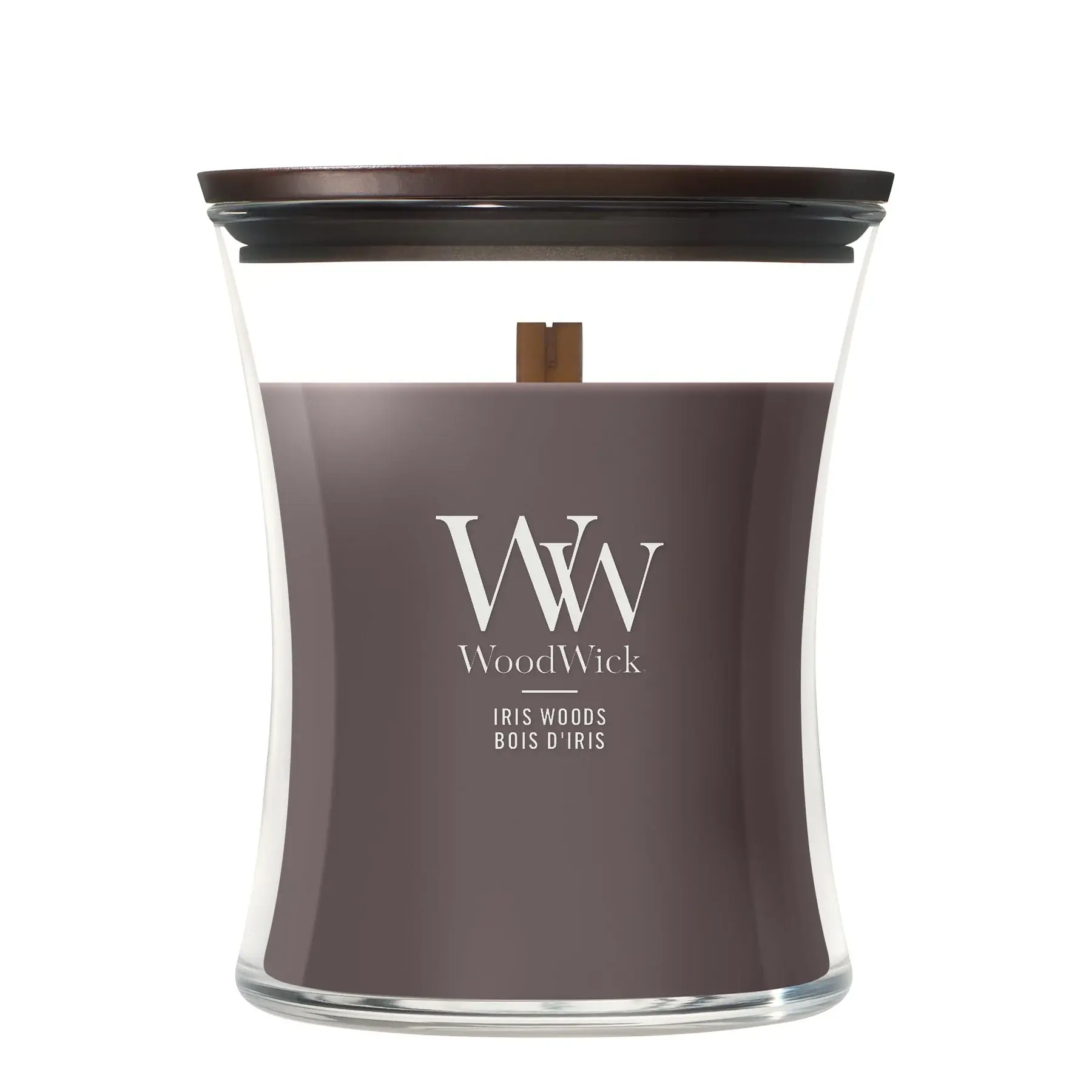 WoodWick - Iris Woods Medium Hourglass Candle 