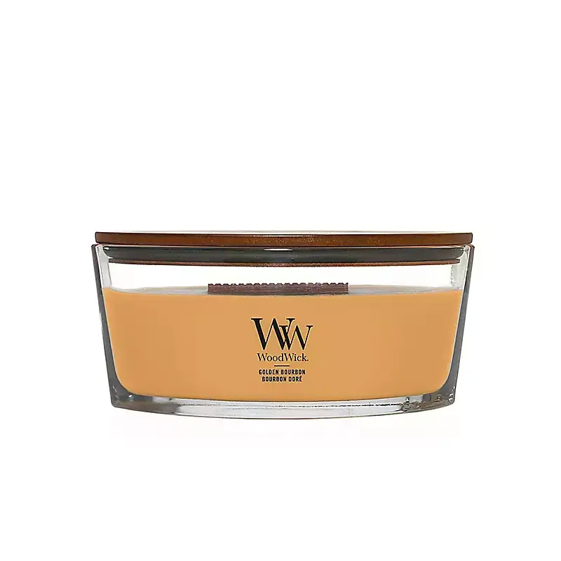 Woodwick - Ellipse Golden Bourbon Candle 
