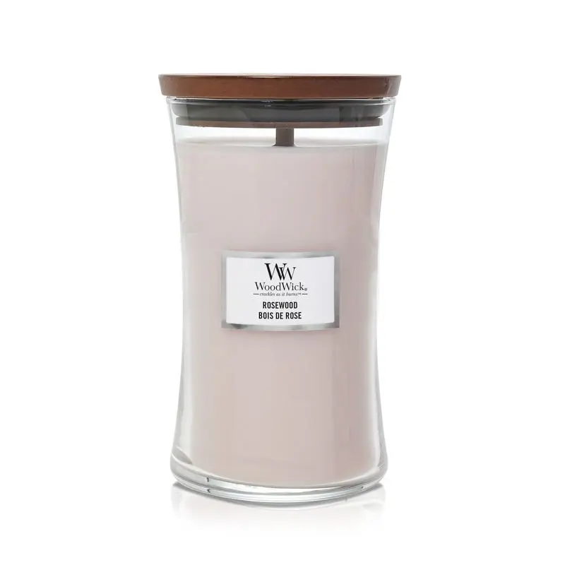 Woodwick - Large Hourglass Rosewood Candle