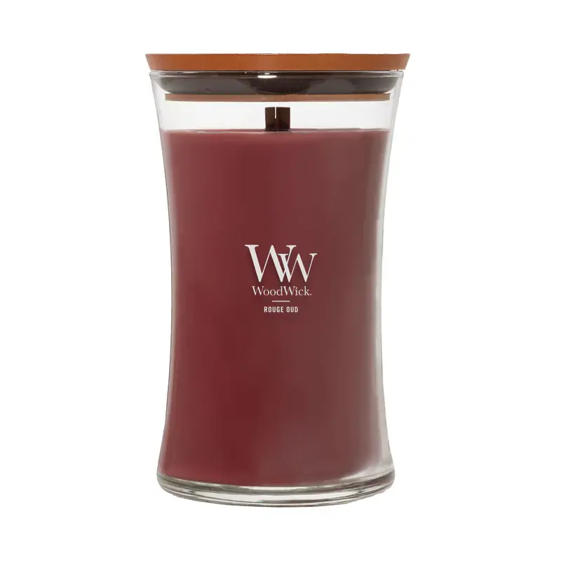 Woodwick - Large Hourglass Rouge Oud Candle 