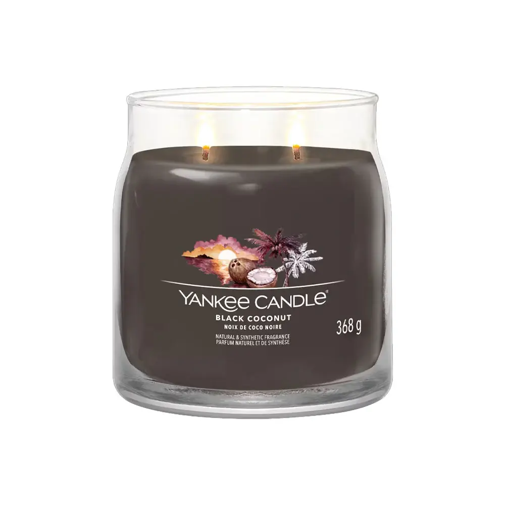 Yankee - Black Coconut Medium Candle 