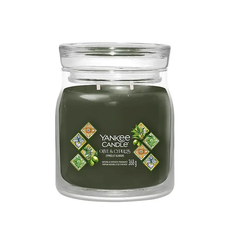 Yankee Candle - Olive & Cypress Signature Medium Jar (368g)