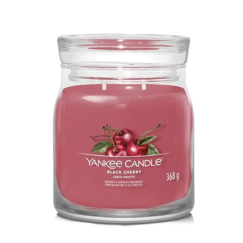 Yankee Candle - Signature Black Cherry Medium Jar 