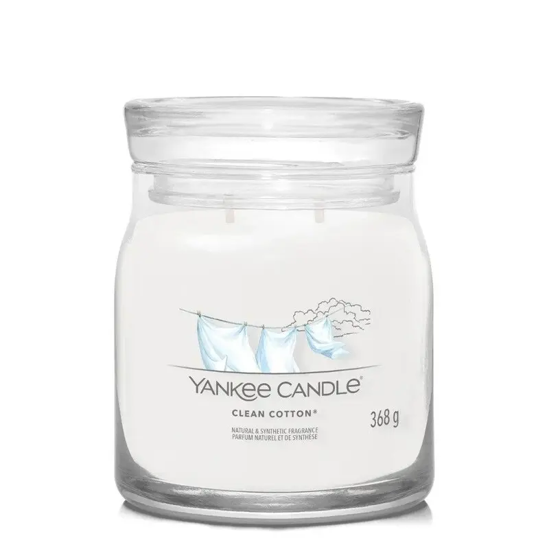 Yankee Candle - Signature Clean Cotton  Medium Jar 368g