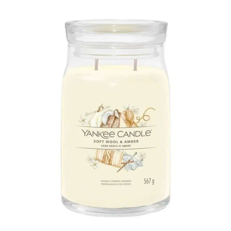 Yankee - Soft Wool Amber Large Candle