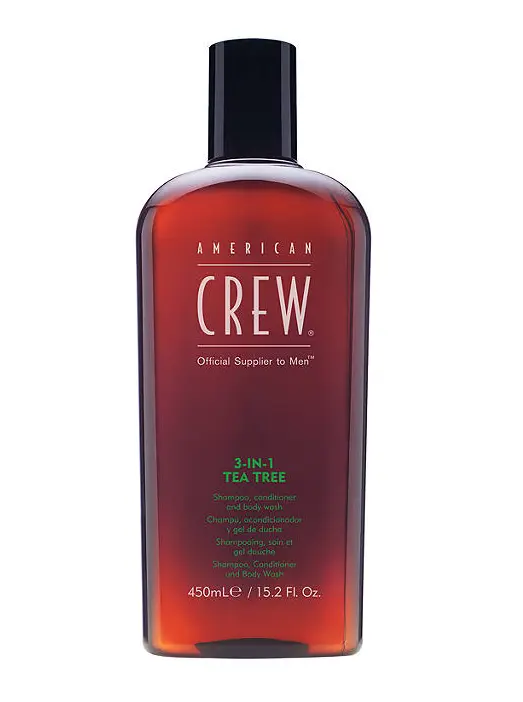 American Crew - 3-in-1 Tea Tree Shampoo, Conditioner and Body Wash (450ml)