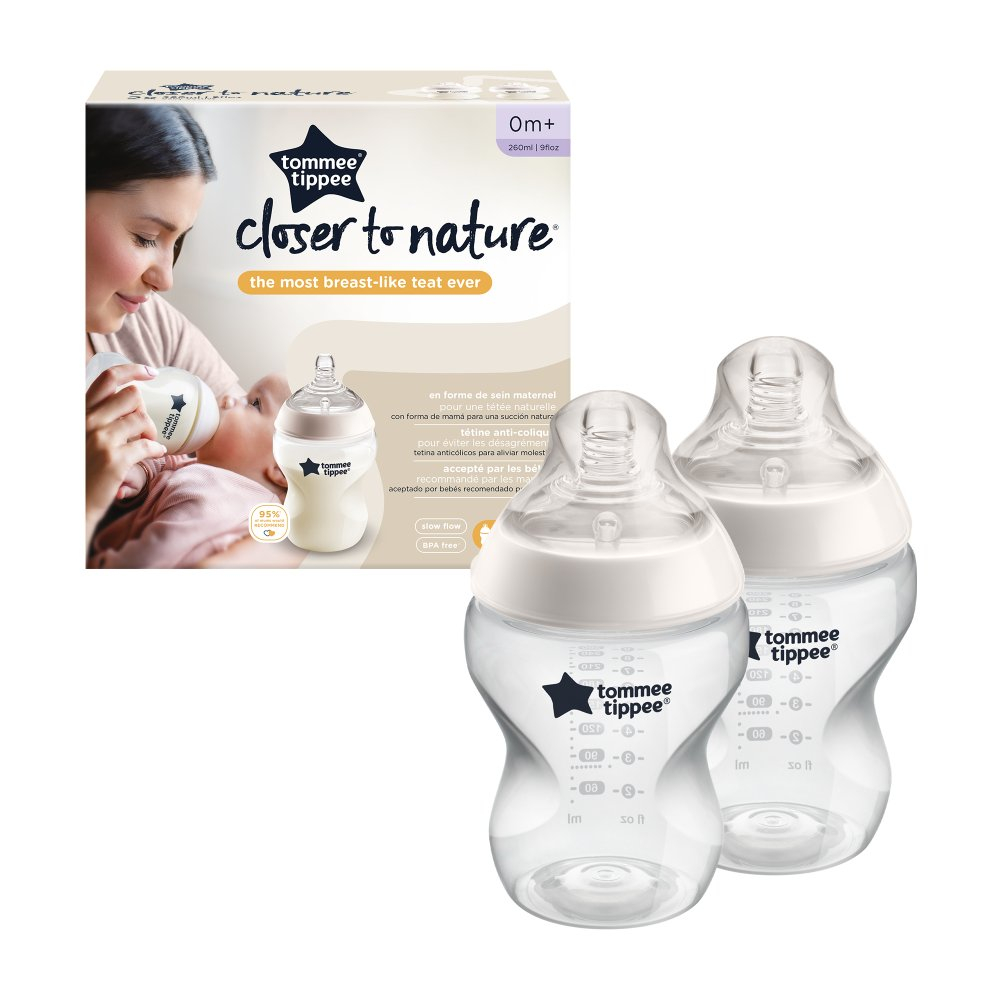 tommee tippee - closer to nature bottle 260ml (2 pack)
