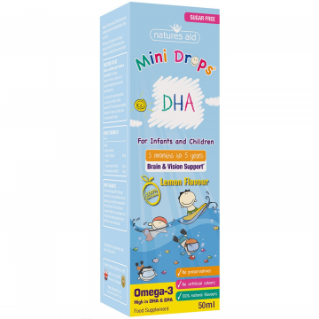 Natures Aid - DHA Mini Drops for infants & children (50ml)