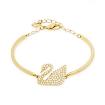 Swarovski Swan Bangle - Gold