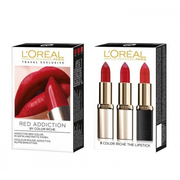 L'Oréal Paris - Color Riche Red Obsession Lipstick Trio