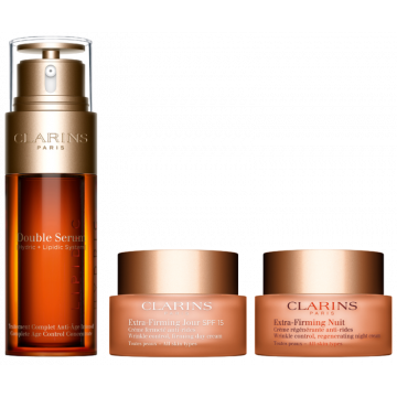 Clarins Extra-Firming + Double Serum Beauty Routine Set