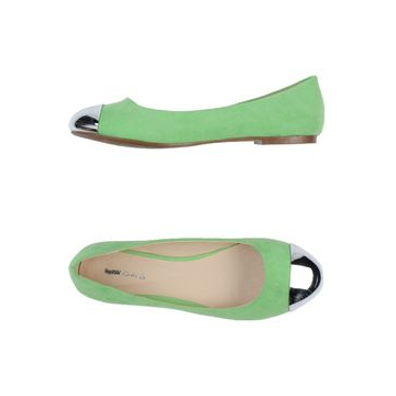 Gas Ballet Flats Green/Silver - 36