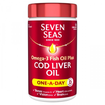 Seven Seas - Cod Liver Oil One-A-Day 120 Capsules