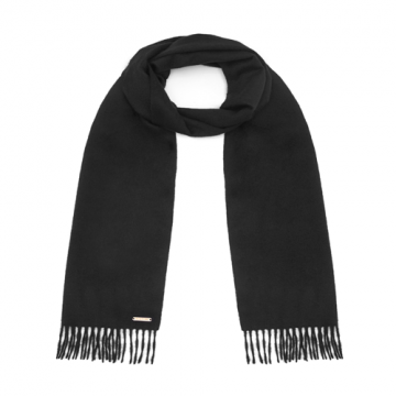 Hortons 100% Cashmere Scarf Black