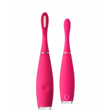 Foreo -  ISSA kids Silicone Sonic Toothbrush 5-12 Years Rose Nose Hippo - USB Plug