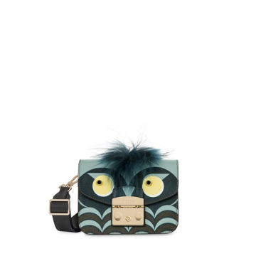 Furla Metropolis Jungle Mini Crossbody - Toni Blu