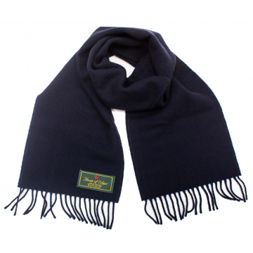 House of Edgar 100% New Wool  Handmade Scarf in Airntully Navy Pattern
