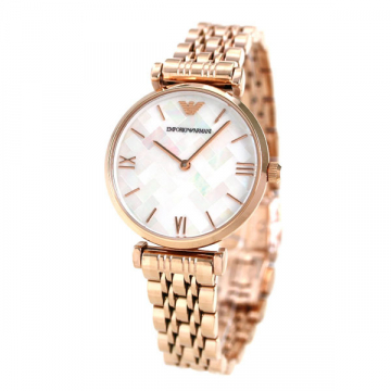 Emporio Armani Women's Crystal Bracelet Strap Watch, Silver/White
