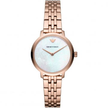 Emporio Armani Rose Gold Plated Ladies Watch AR11158