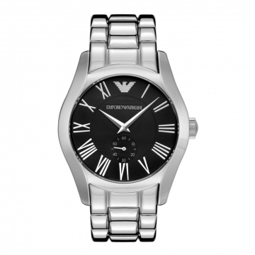 Emporio Armani Mens Watch - Silver and Black