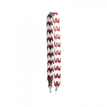 Gweniss Isla Shoulder Strap - White/Scarlet Red