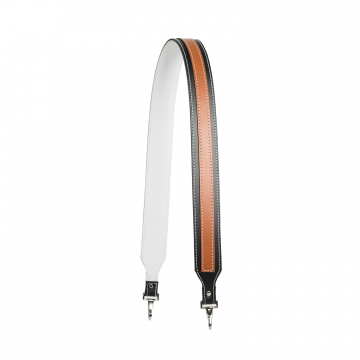 Gweniss Stella Shoulder Strap - Matte Black/Dark Tan