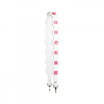Gweniss Ava Shoulder Strap - White/Bright Pink