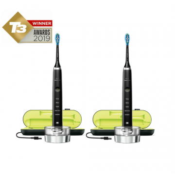 Philips Sonicare DiamondClean 2019 Edition Twin Bundle -  2 x Black