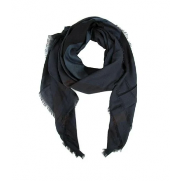 Burberry - Blue Check Silk / Modal Scarf