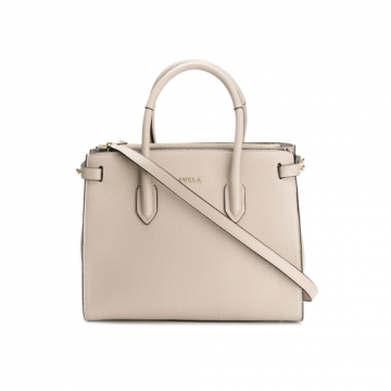 Furla Pin Tote S East/West in Vaniglia