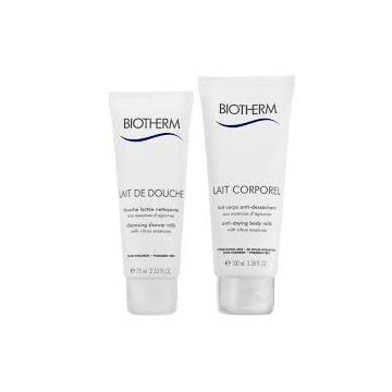 Biotherm - Gifts & Sets Anti-Drying Body Milk 100ml & Cleansing Shower Milk 75ml for Women