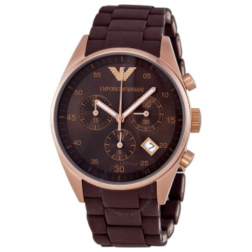 Emporio Armani Ladies Brown Tazio Watch