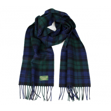 Glencroft 100% Pure New Wool Tartan Scarves - Black Watch