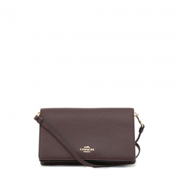 Coach Foldover Crossbody Bag - Oxblood