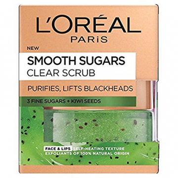 L'Oréal Smooth Sugars Kiwi Clear Scrub - 50ml