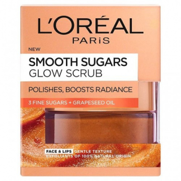 L'Oréal Smooth Sugars Grapeseed Glow Scrub - 50ml